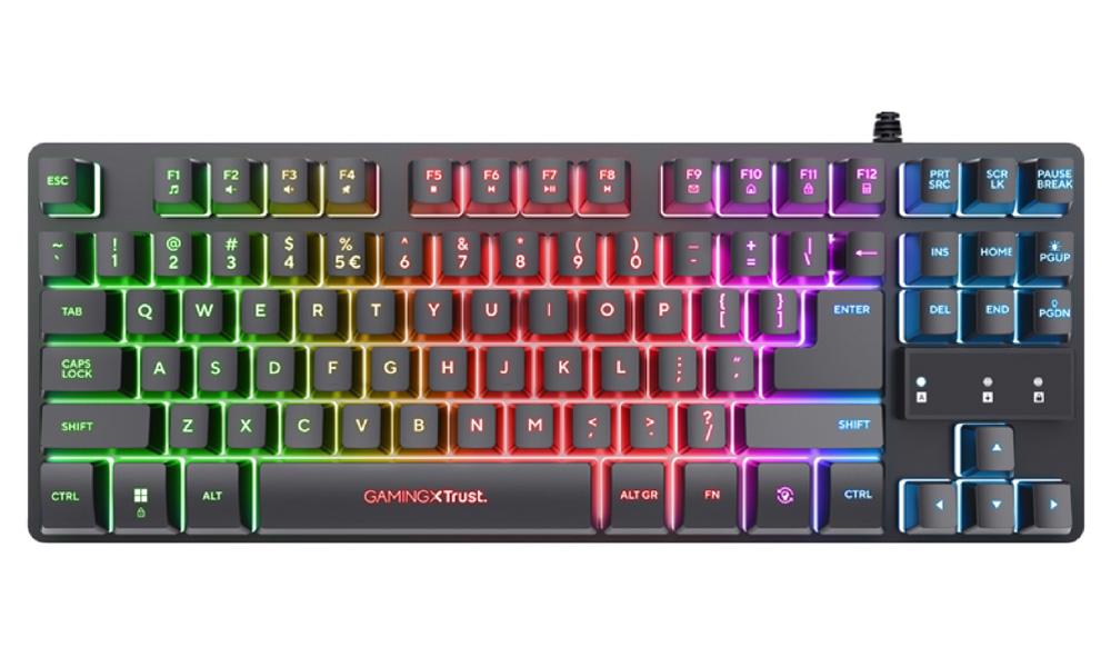 Trust 23698 GXT833 THADO TKL KEYBOARD US