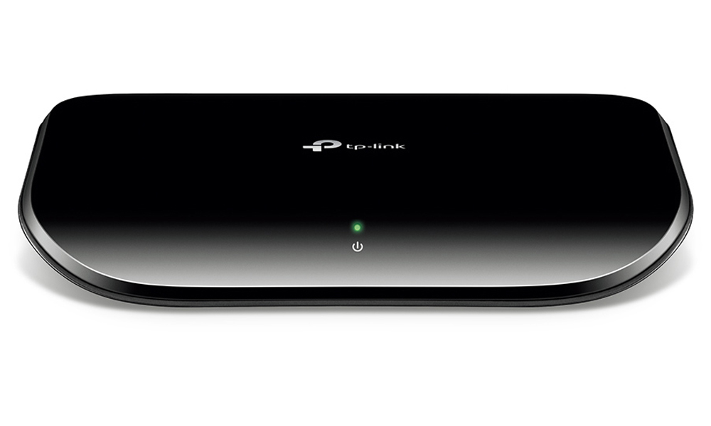 TP-Link, TL-SG1005D, 5-port Gigabit Switch, 5 10/100/1000M RJ45 ports, plastic case.