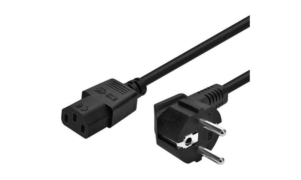 Vention ZCJBAC 3-Prong Power Cord cable 1.8M C13 Connector EU Plug