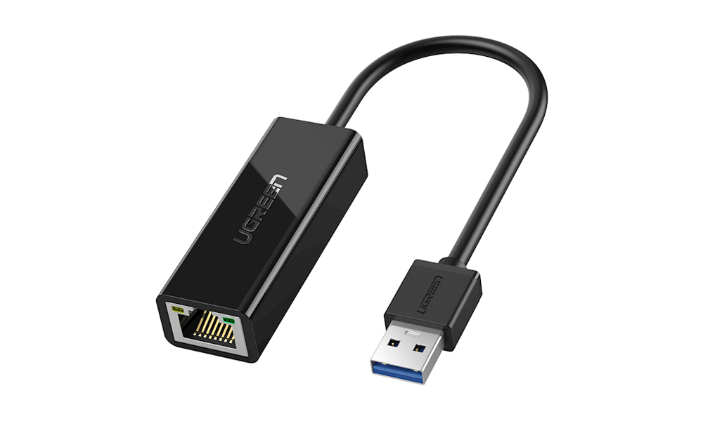 Ugreen CR111 (20256) USB 3.0 to RJ45 Gigabit Ethernet Adapter, Black