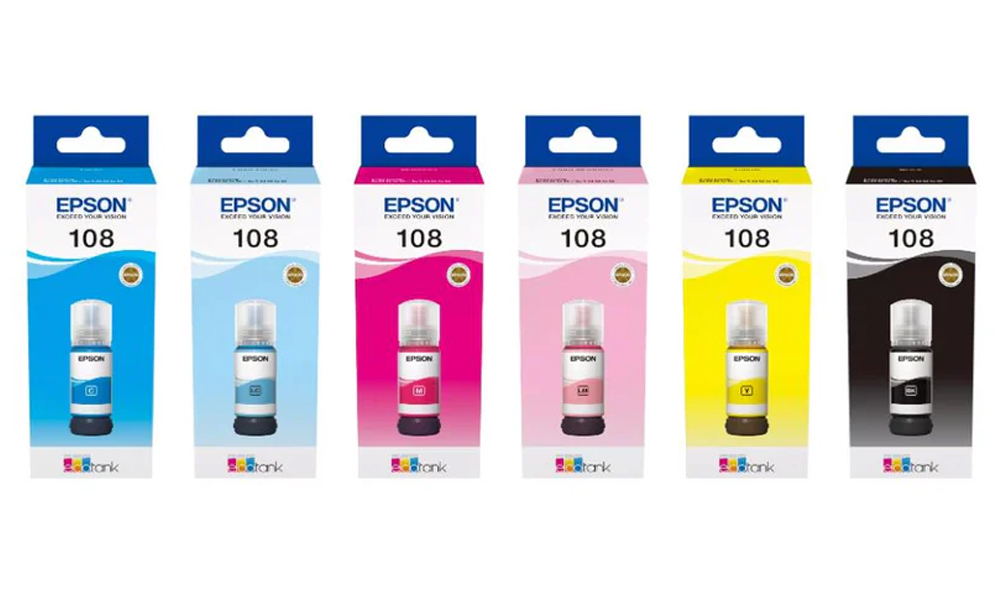 Epson 108 ECOTANK BLACK INK BOTTLE L8050 C13T09C14A