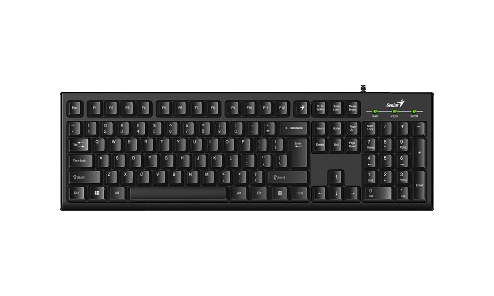 Genius KB-100, Smart Keyboard USB Black