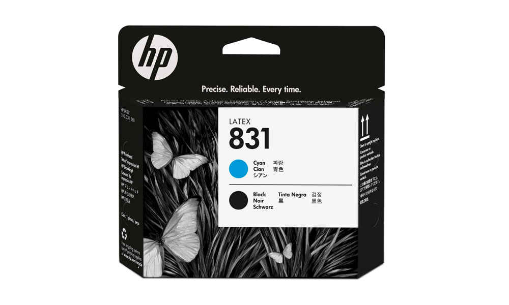 HP 831 Cyan and Black Latex Printhead CZ677A