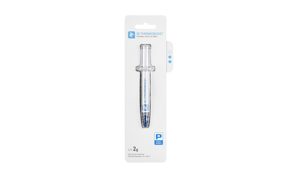 THERMAL PASTE 2E THERMOBOOST PROFI TB8-2, (8.3 W/M-K), 2 G, GREY 2E-TB8-2