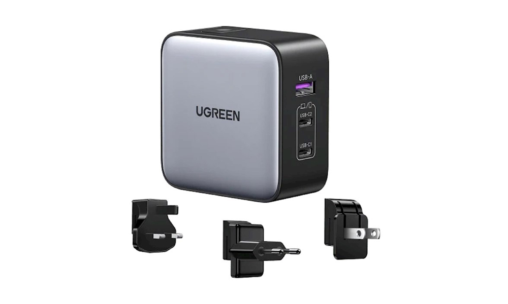 Ugreen CD296 (90409), 65W, USB, USB-C, Gray