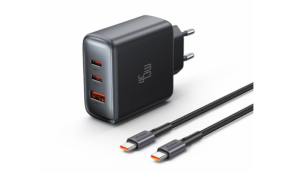 MCDODO CH-4860 45W 3-PORT FAST CHARGER SETC-C Cable (Specific for Samsung)