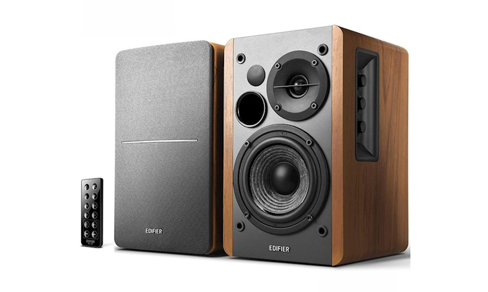 Edifier Studio R1280DB 2.0 Bookshelf Bluetooth Speakers | Optical Input | BT | AUX | 42 W | Brown