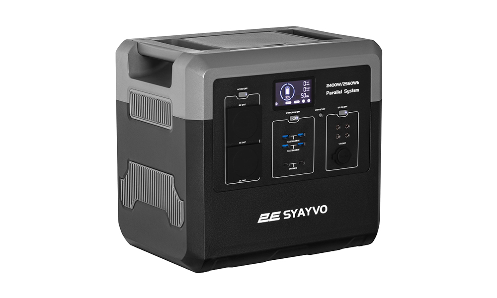 2E Power Station Syayvo 2400W/2560Wh, WiFi/BT, Parallel System, Fast Charging 2E-PPS24256