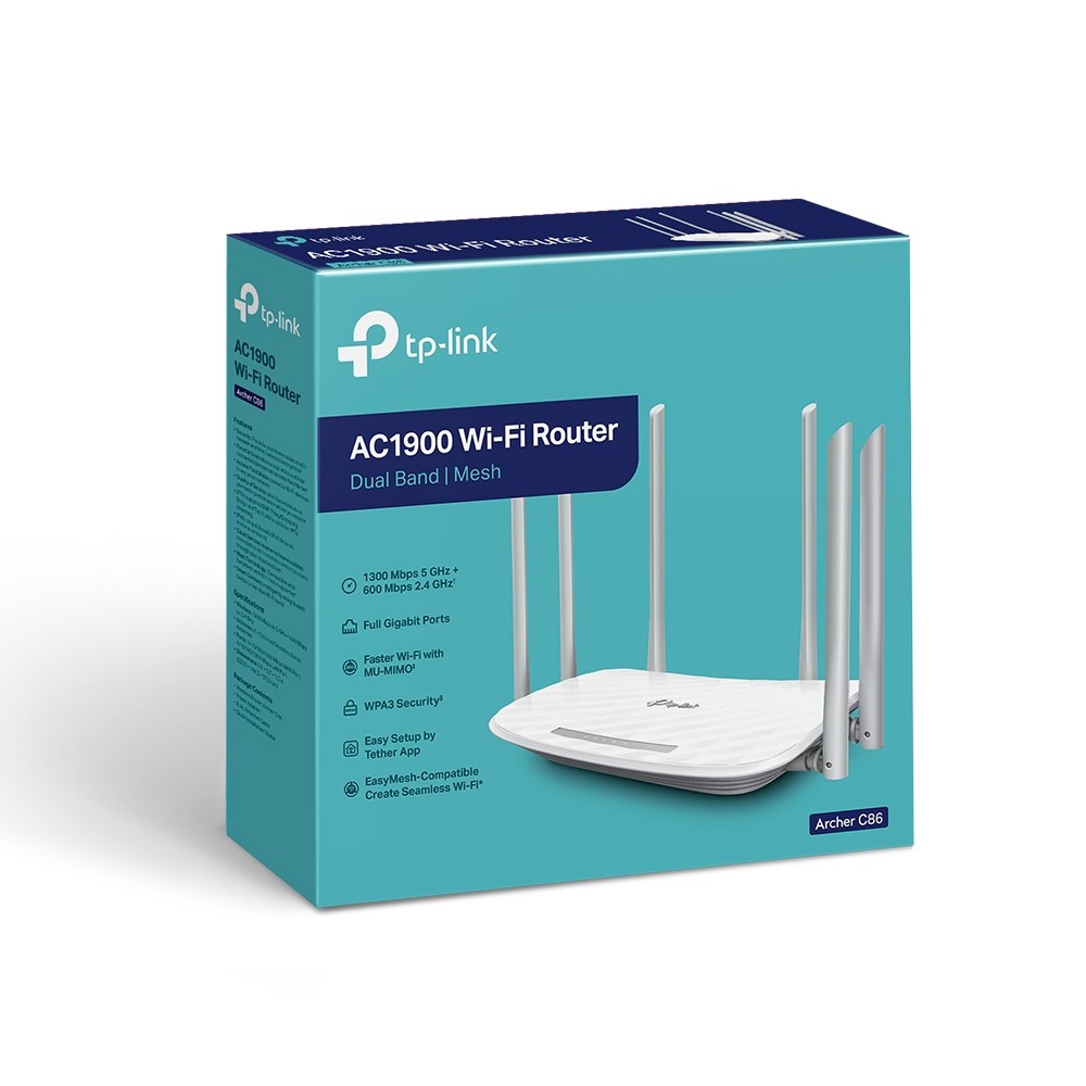 TP-Link Archer C86, TP-Link, AC1900 MU-MIMO Wi-Fi Router