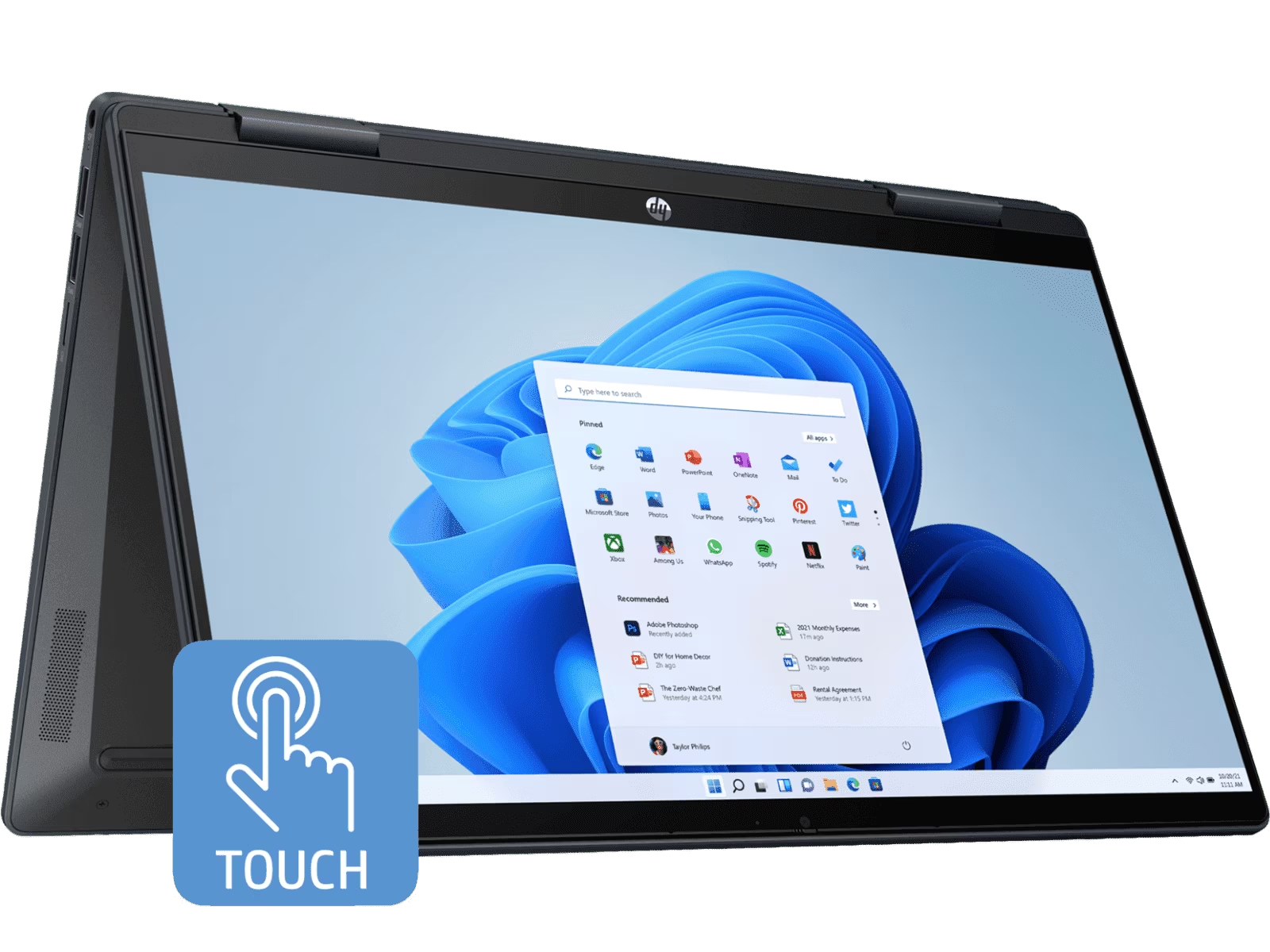 HP Pavilion x360 Convertible Notebook PC | 14" FHD IPS Touch | i5-1335U | 8GB DDR4 | 512GB SSD | DOS | Blue | 8F5G7EA