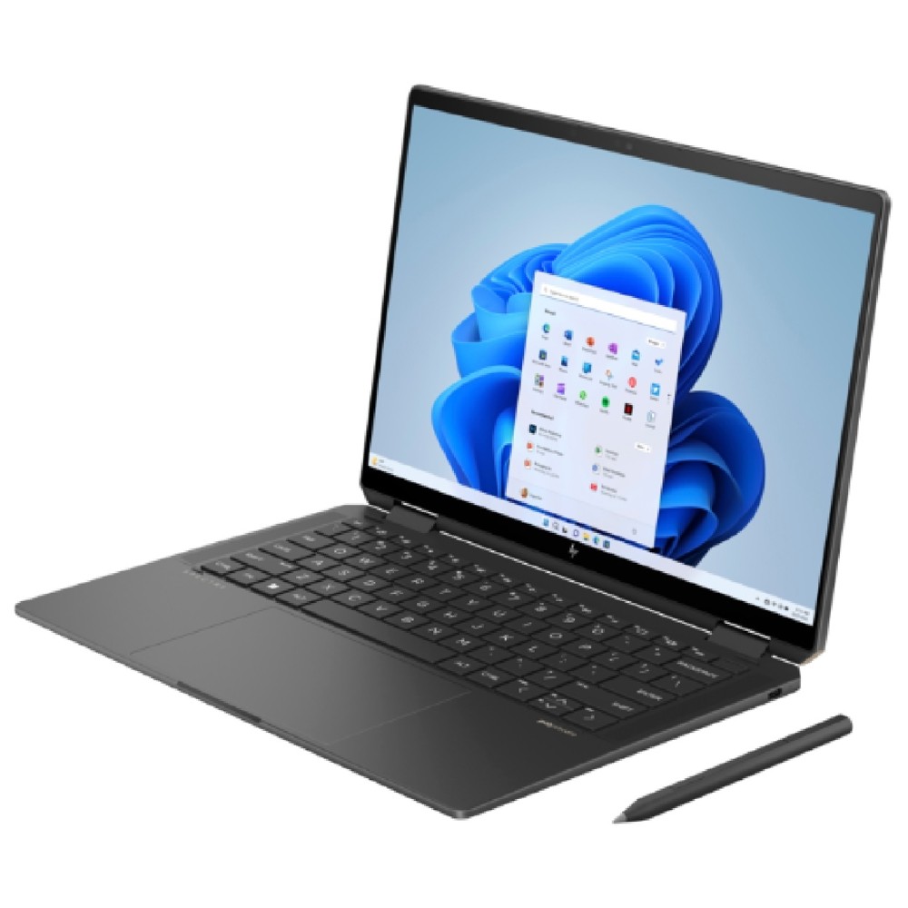 HP Spectre x360 OLED | 14-eu0003ci | Ultra 7-155H | 16GB 7467 LPDDR5X on-board | 1TB PCIe Gen4 | Intel Arc Graphics | Touch/14.0 2.8K (2880x1800) OLED AR Low Blue Light 400 nits VRR 48-120Hz | OST W11H6 ADV SL | Nightfall Black - FPR - 9MP IR TNR A19GJEA
