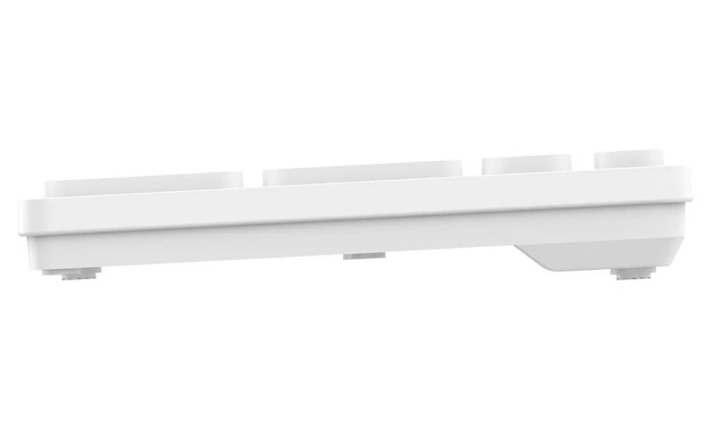 Genius SlimStar 126, White Slim Keyboard, Hairline Finish, Ultra-Slim Keycap