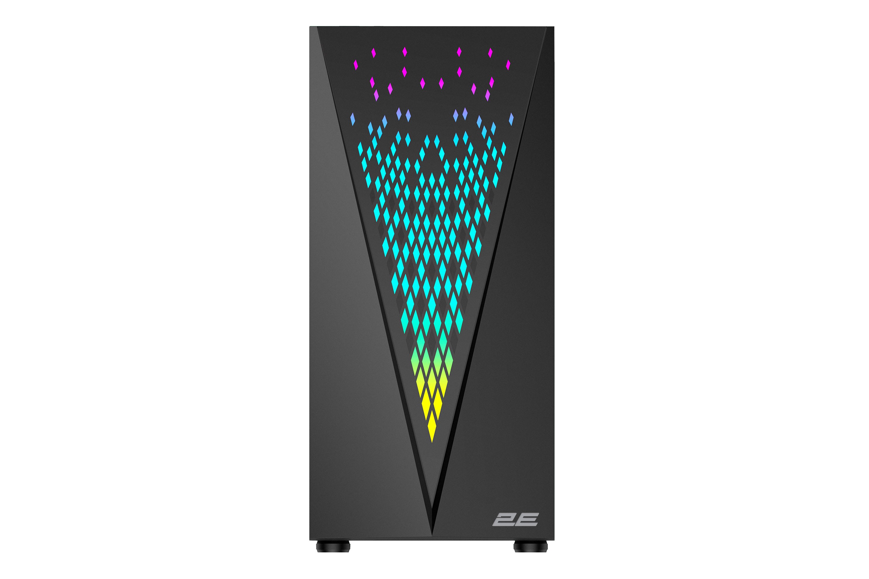 2E GAMING PC case Galaxy G2055 without PSU, 2xUSB3.0, 1xUSB2.0, 3x120mm ARGB, VGA 345mm, LCS ready, HUB, TG Side Panel, ATX, black 2E-G2055