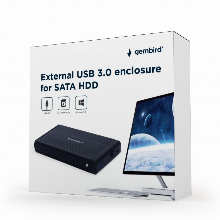 Gembird EE3-U3S-3 External USB 3.0 3.5''enclosure
