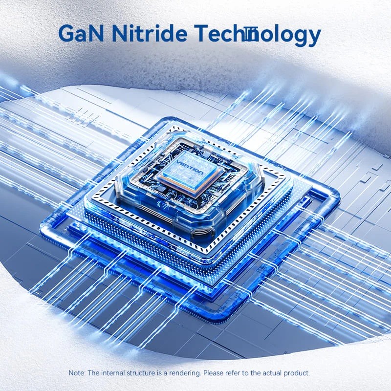 Vention FEQW0-EU 2-Port USB (C + A) GaN Charger (30W/30W) EU-Plug White