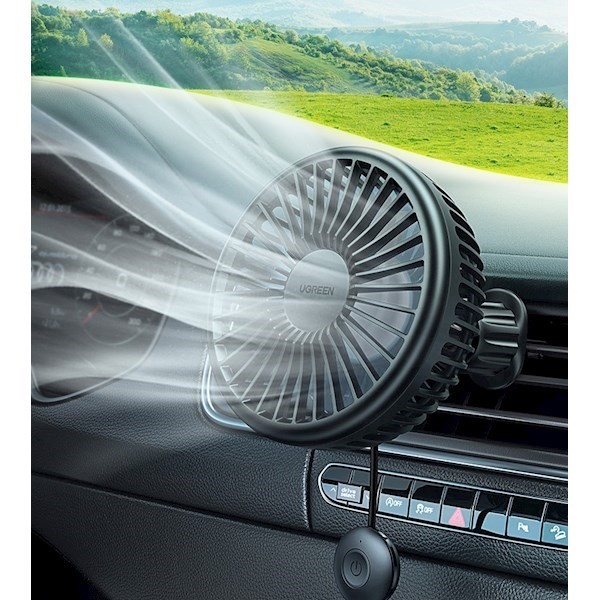 Ugreen LP436 (10421) Air Vent Car Electric Fan, Black