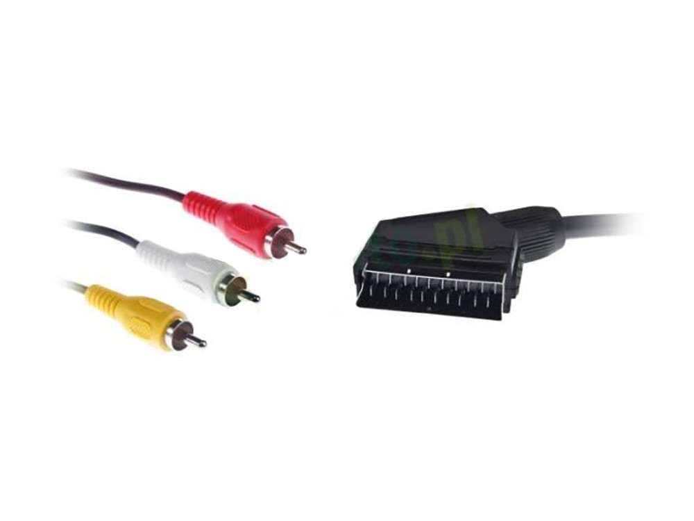 EasyTouch Scart to 3xRCA Audio Video Cable 2.5m | ET-9019