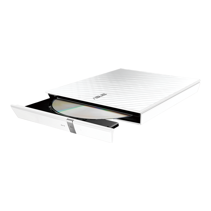 Asus ODD portable SDRW-08D2S-U LITE DVD+-R/RW burner USB2.0 white Retail Box Slim 90-DQ0436-UA221KZ
