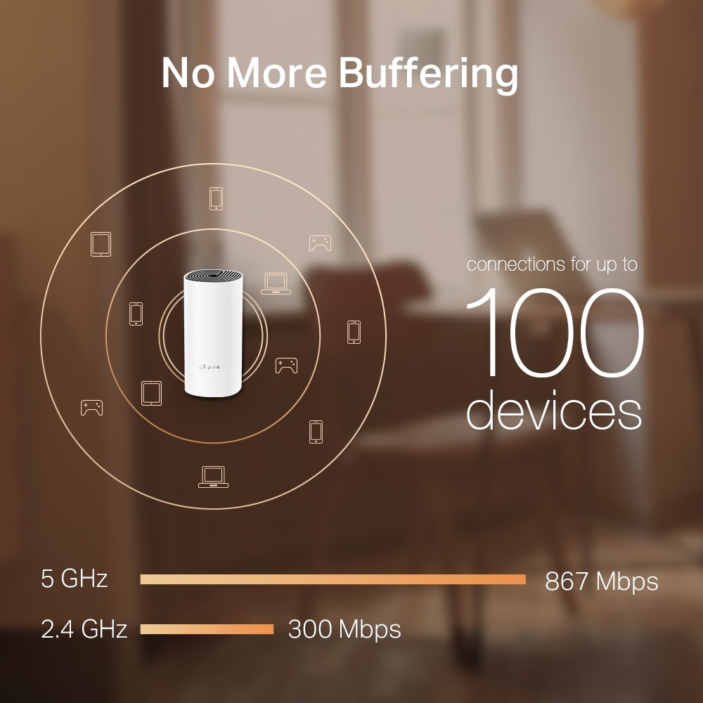 TP-Link, Deco M4(2-pack), AC1200 Whole-Home Wi-Fi  system
