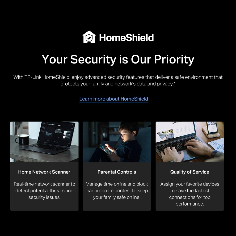 TP-link Archer BE220 BE3600 Dual-Band Wi-Fi 7 Router reliable connections. Gbps WAN Port4× 1 Gbps LAN Ports
