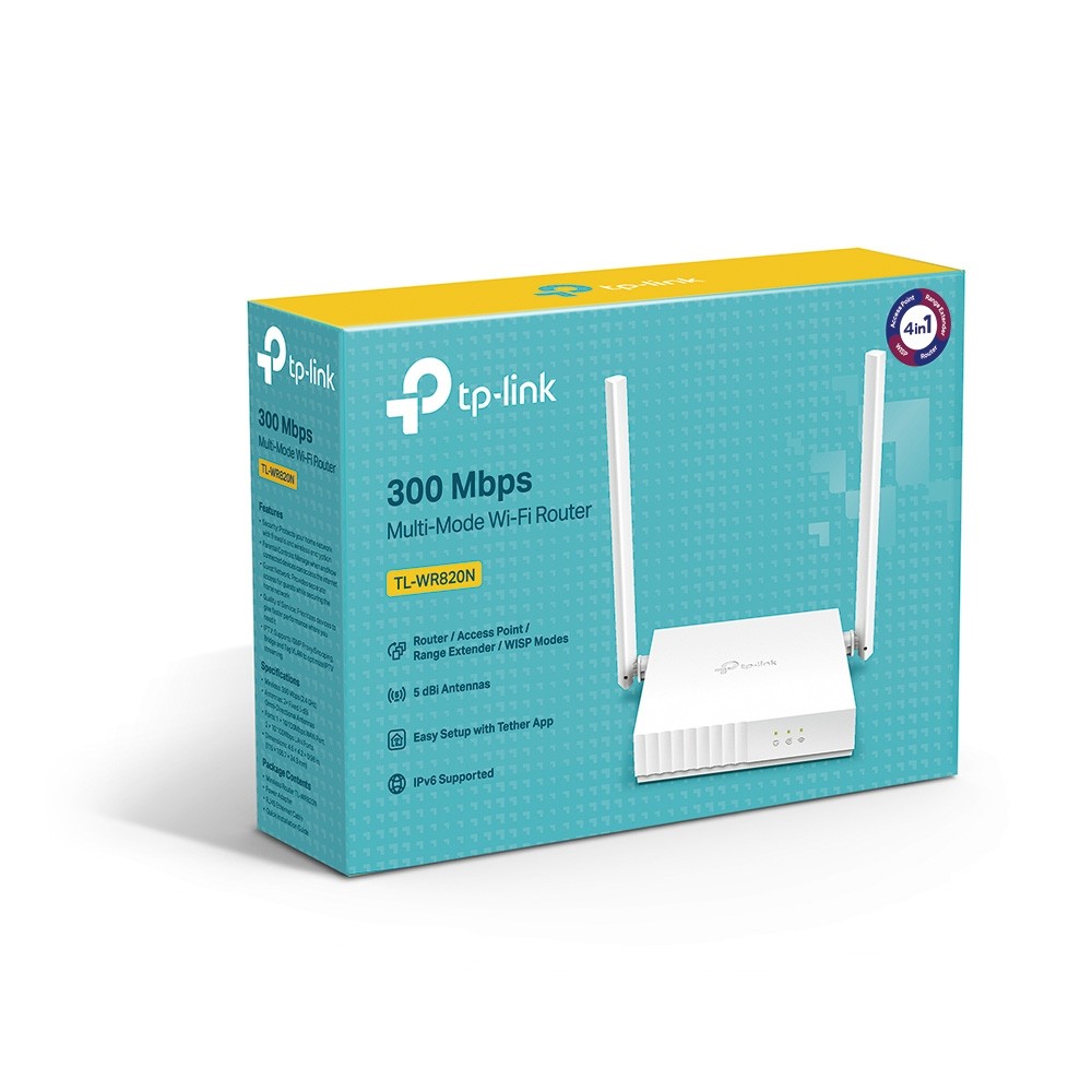 TP-Link TL-WR820N, Multi-Mode 300Mbps Wireless N Router(WiFi)