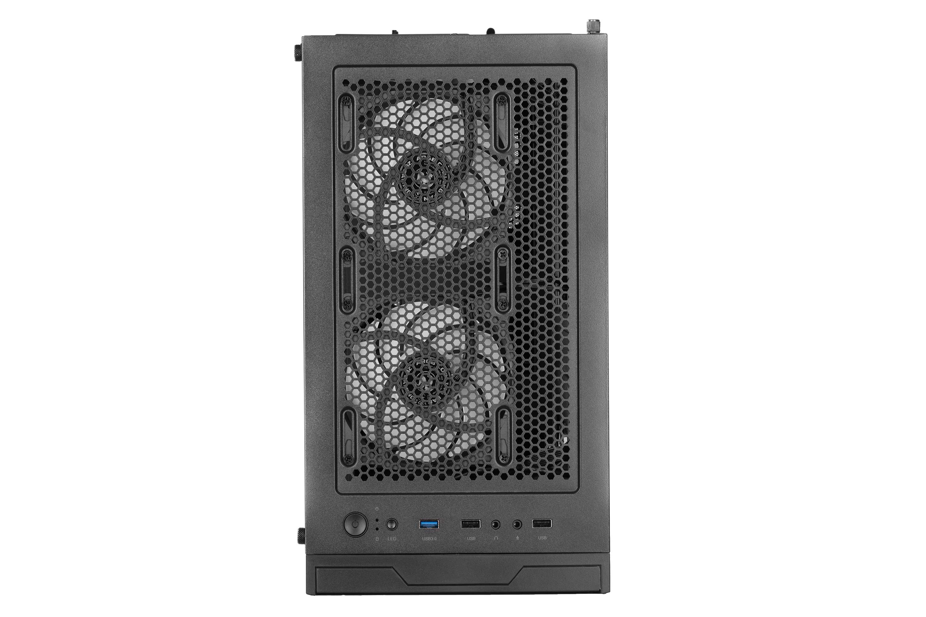 2E GAMING PC case Galaxy G2055 without PSU, 2xUSB3.0, 1xUSB2.0, 3x120mm ARGB, VGA 345mm, LCS ready, HUB, TG Side Panel, ATX, black 2E-G2055