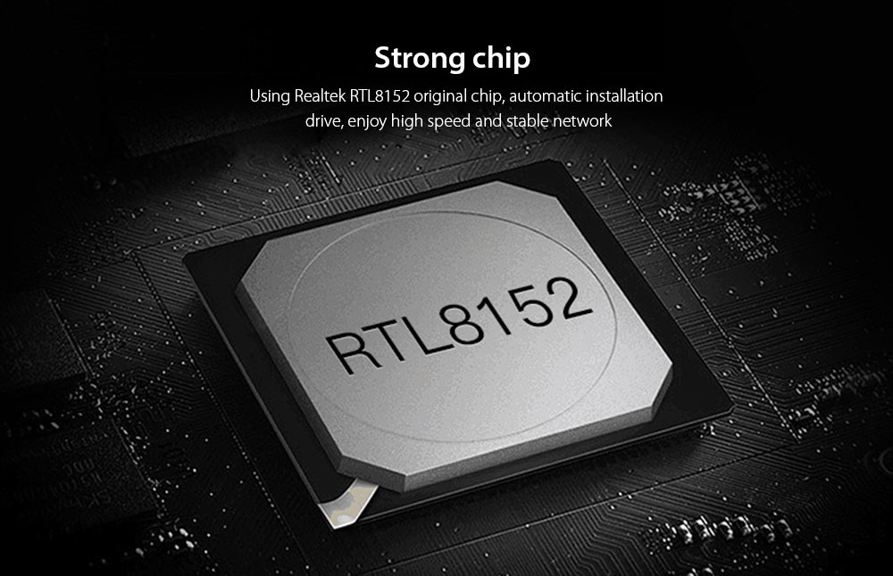 VENTION CEGBB USB2.0 to 100Mbps Fast Ethernet Adapter 0.15M Black