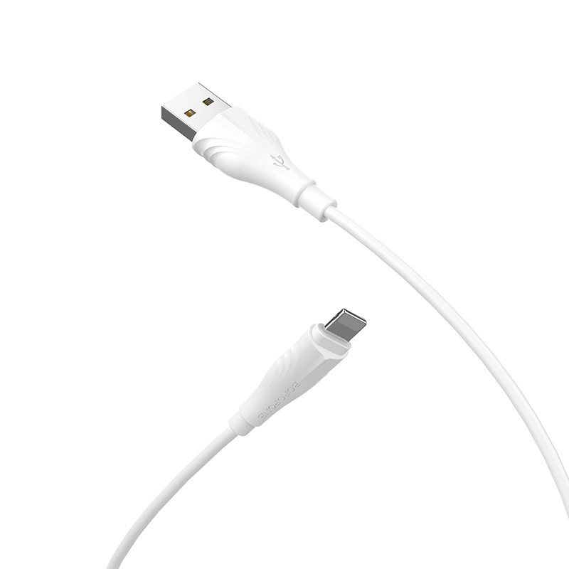 Borofone BX18 Optimal charging data cable for Lightning(L=2M) White