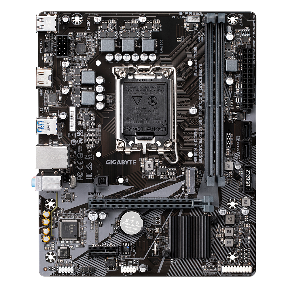 Gigabyte H610M K DDR4 2DDR4 LGA1700
