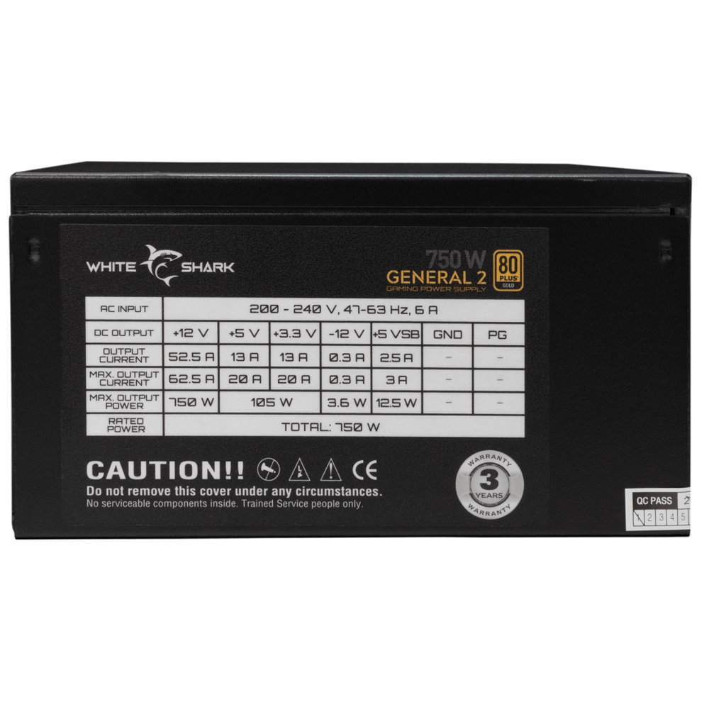 White Shark GPSU-750W GENERAL-2 750W 80+ GOLD Full Modular