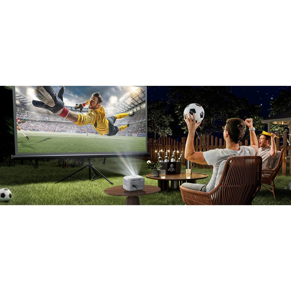 Yaber L1 Home Cinema, LCD Projector, 1280x720, 400lm, White