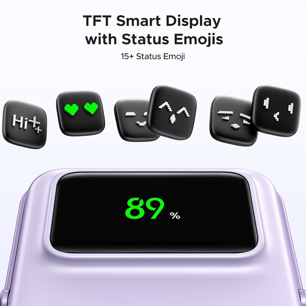 Ugreen PB572 (45328) Uno, 10000mAh, Magnetic Wireless Power Bank, Purple