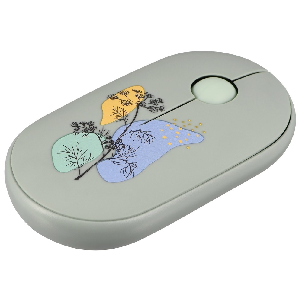 2E Mouse MF300 FLORA:DILL Silent WL BT, Green 2E-MF300WFLORAGN