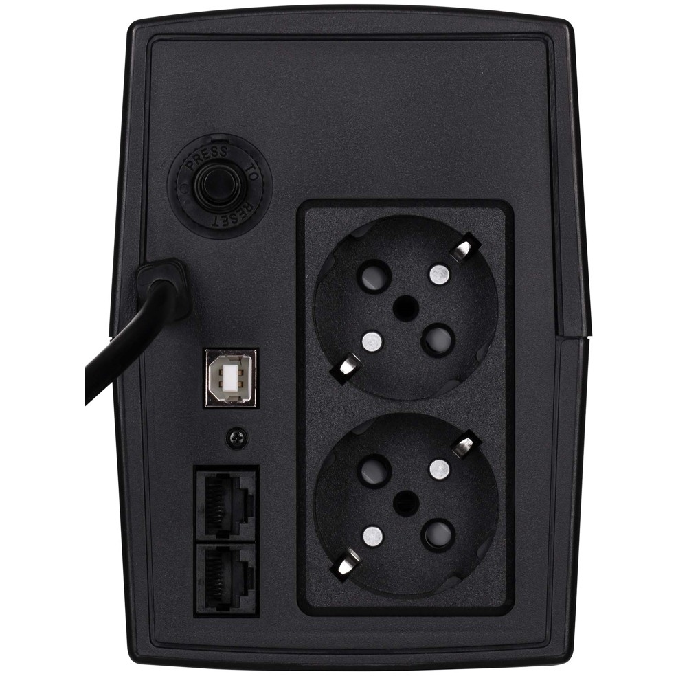 2E DD850, 850VA/480W, LCD, USB, 2xSchuko 2E-DD850