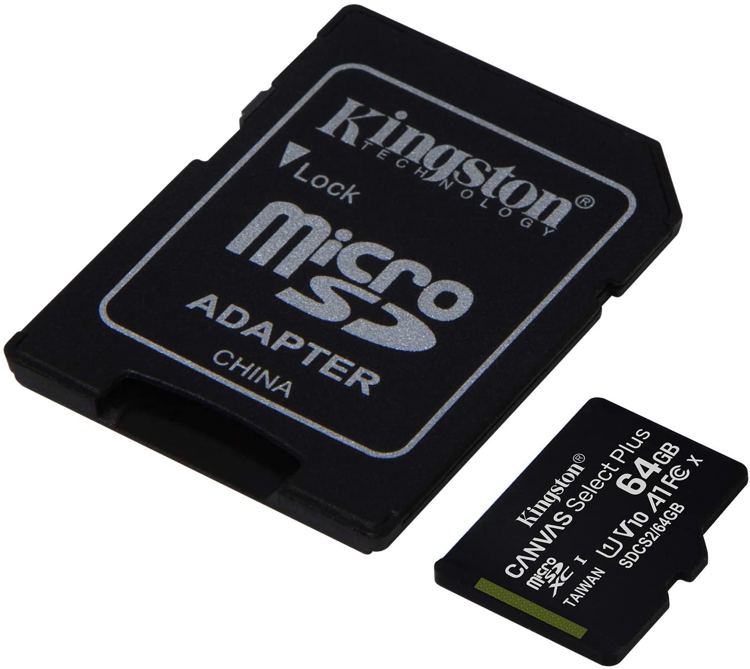 Kingston 64GB microSDXC C10 UHS-I R100MB/s Canvas Select Plus+ SD SDCS2/64GB