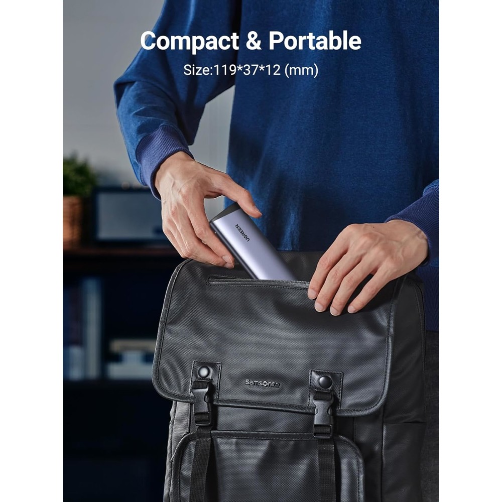 Ugreen CM767 (35267), M.2 NVMe SSD Enclosure, Grey