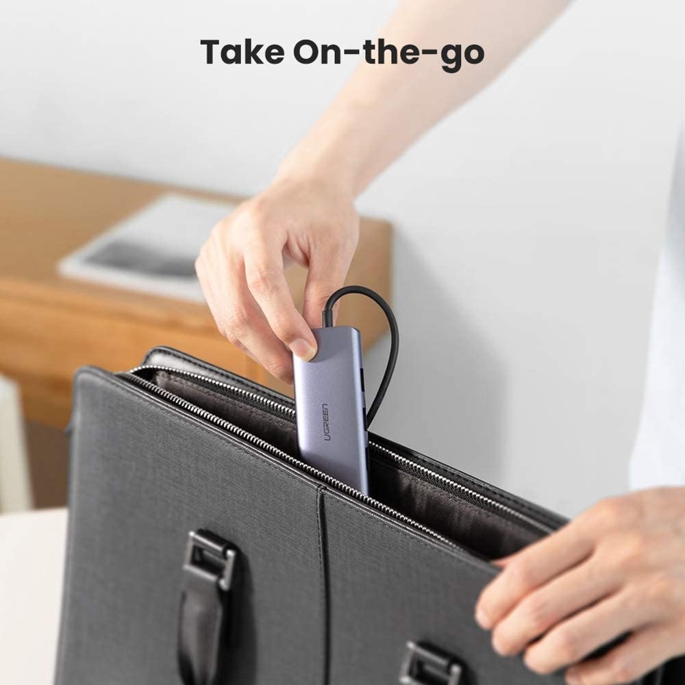 Ugreen 60718 USB-C to 3 x USB 3.0+RJ45+Micro USB Multifunction