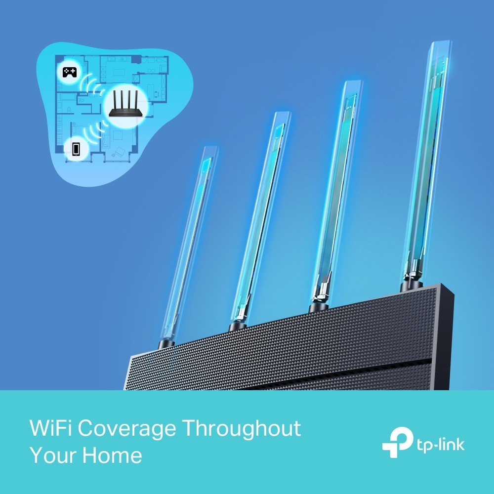TP-Link Archer AX12, TP-Link, AX1500 Gigabit Wi-Fi 6 Router Dual-Band