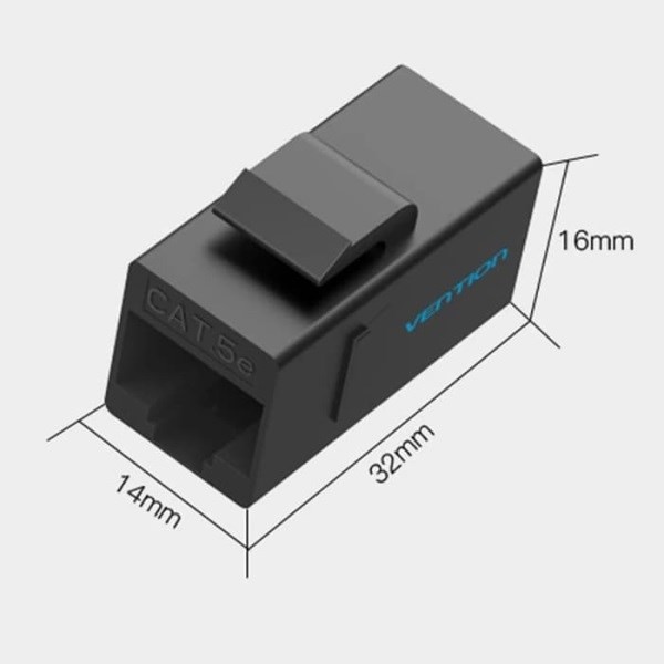 Vention VDD-B07-B CAT5E UTP Modular Jack Black