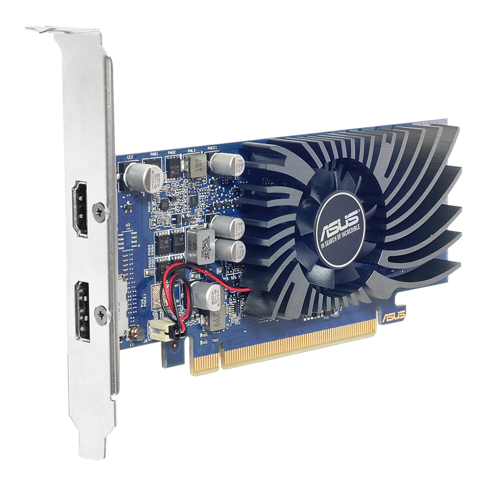 Asus GeForce® GT 1030 2GB GDDR5 low profile Graphics Card for HTPC | 64 bit | GT1030-2G-BRK | 90YV0AT2-M0NA00