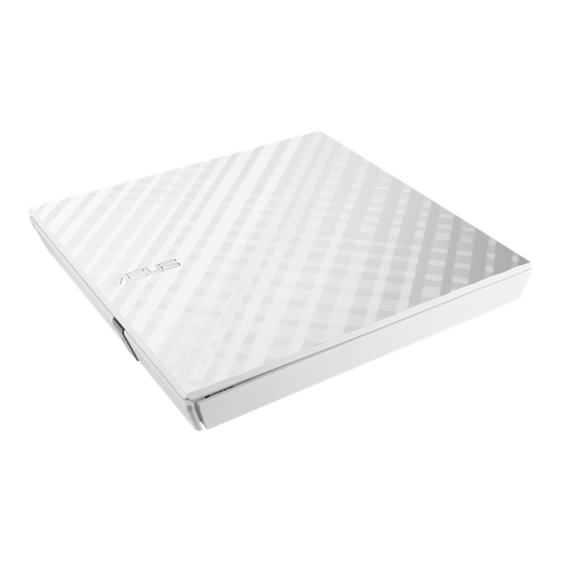 Asus ODD portable SDRW-08D2S-U LITE DVD+-R/RW burner USB2.0 white Retail Box Slim 90-DQ0436-UA221KZ