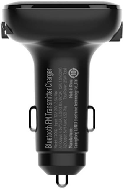 LDNIO მანქანის დამტენი + კაბელი C706Q USB To Type C FM Transmitter LED Display Bluetooth 5.0 QC3.0